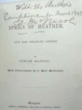 Sprigs Of Heather (Duncan MacNicol - 1901) (ID:12285)