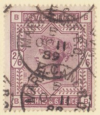 GB QV 1883 2s 6d LILAC BB SG178 GU + MARK LANE CDS