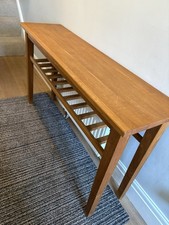 Solid Oak Console Table Has