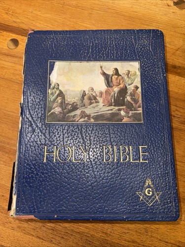 Holy bible masons blue - holy,