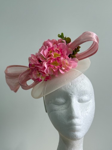 New white saucer fascinator