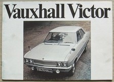VAUXHALL Victor Sales Brochure Aug 1971 Ref V2053/8/71 Super 2000SL 3300SL
