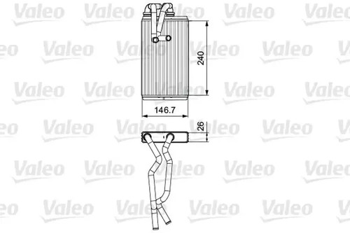 Heater core 811525 valeo - heater,