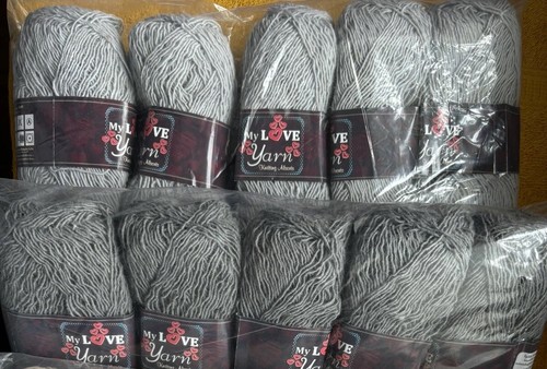 Love yarn grey crinkled - my,