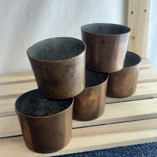 5 Vintage Copper Pots - Good