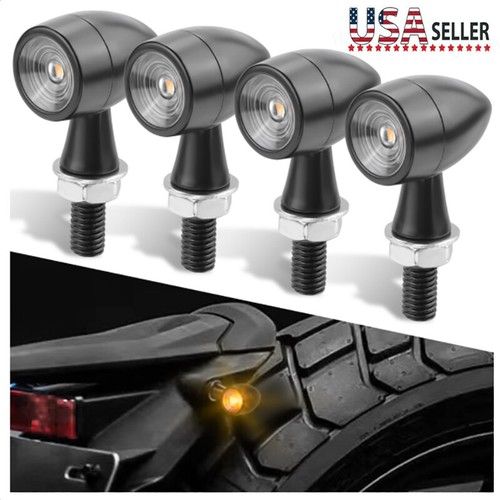 Black motorcycle bullet led - motorcycle,