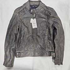 NEW ZARA LEATHER GRAY