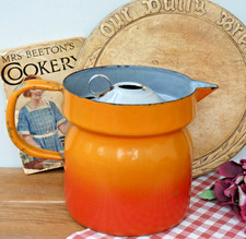 French Enamel Dairy milk jug Vintage Kitchenaila