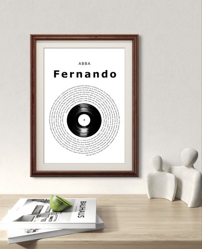 Abba poster fernando lyric - poster.,