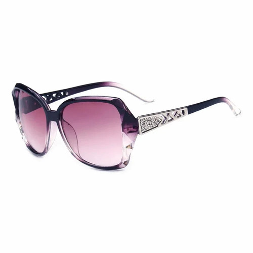 Fashion big purple sunglasses - big,