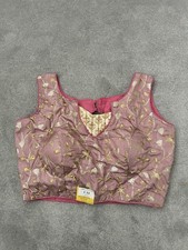 Ladies Pink And Gold Choli Top