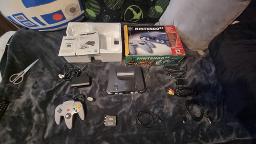 N64 nintendo boxed console - n64, 64