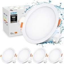 LVWIT Bathroom Ceiling Panels,16W Led Recessed Downlight Ceiling,Round Panel Lig