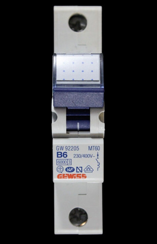 Gewiss amp curve 6ka mcb - amp,