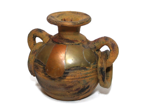 Pottery chiminea copper - chiminea, &