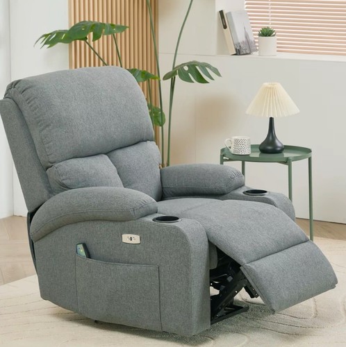 Massage recliner armchair grey - massage,