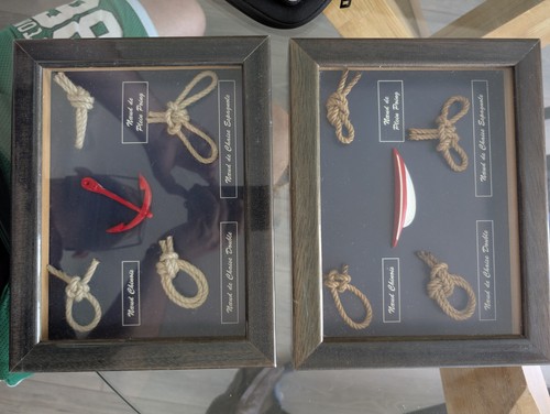 Vintage sailors framed knot - framed,