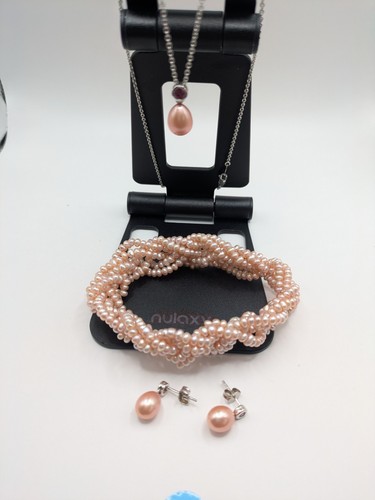 Honora thai pearl set - pearl, peach