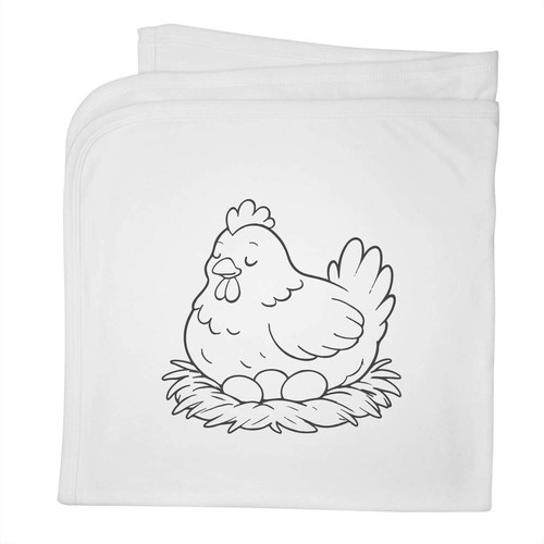 Hen sitting nest baby - 'hen, nest'