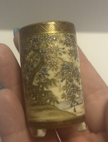 Antique small satsuma vase - antique,