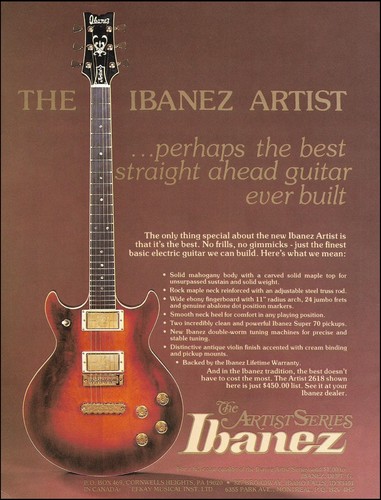 1976 ibanez artist 2618 series - ibanez,