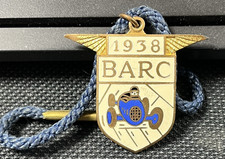 Vintage Brooklands members badge 1938 BARC Brooklands motor sport badge N0 1015
