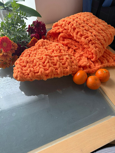 Chunky knit large polyester - chunky,