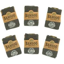 Mens Bamboo Socks Pre Personalised Name Antibacterial Top Bloke Sock 6 - 11 Grey