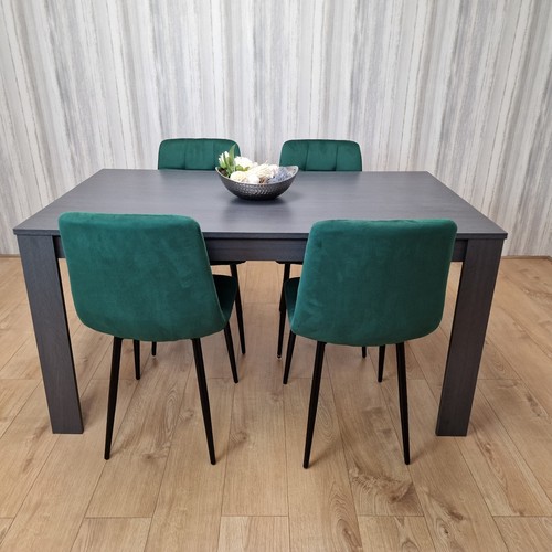 Grey dining table and chairs - 4,