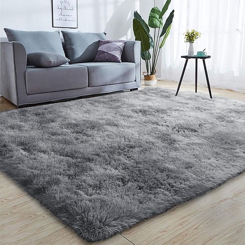 Fluffy rugs anti slip - fluffy, large