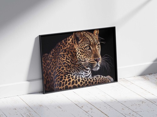 Majestic leopard poster print - leopard,