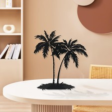 Metal Table Top Palm Tree, Tropical Tabletop Decor, Palm Tree Centerpieces fo...