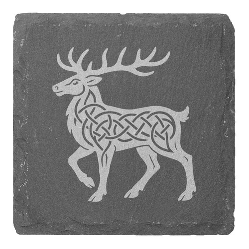 Celtic stag slate - 'celtic, stag'