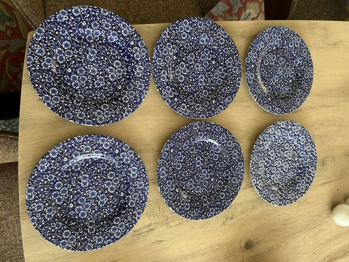 Queens calico blue - calico, &