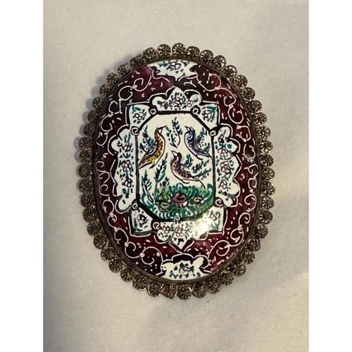 Hand painted enamel persian - enamel,