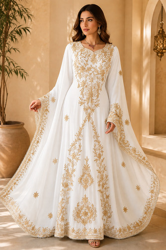 Stylish georgette new moroccan - stylish,