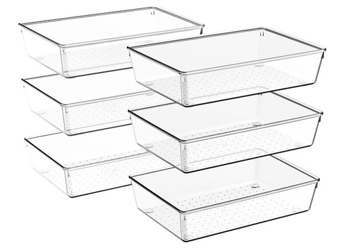 Clear drawer organisers - organisers,