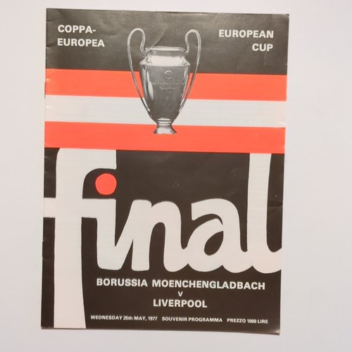 European cup final programme - final,
