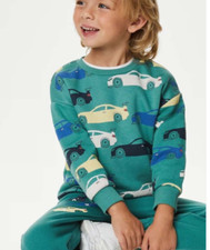 BOYS EX MARKS & SPENCER CARS PRINTED SWEATSHIRT NEW AGE 6 - 7 YEARS (REF 628)
