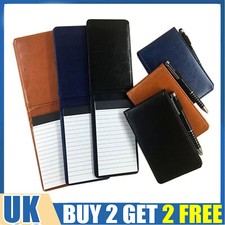 Leather Cover Pocket Planner A7 Notebook Small Notepad Note Book Mini Notepad UK