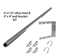 6' ft ALLOY mast 1.25" inch