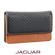 NEW GENUINE JAGUAR LEATHER WALLET CARBON FIBRE X E F-TYPE XK XF XJ XE F-PACE XJS