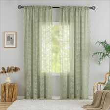 Vintage Lace Curtains 84 Inch