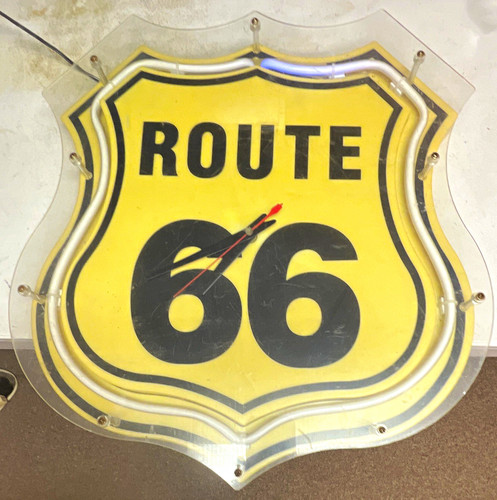 Vintage neon route 66 - vintage, neon,￼￼route