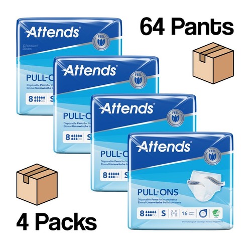 Attends adult nappies pull - 8s,