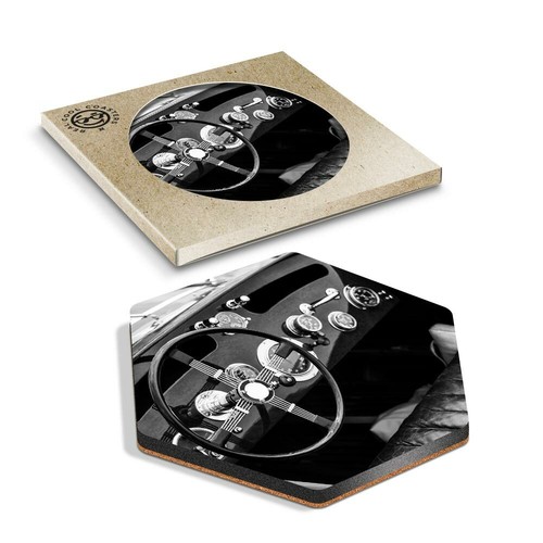 Hexagon coaster vintage - hexagon,