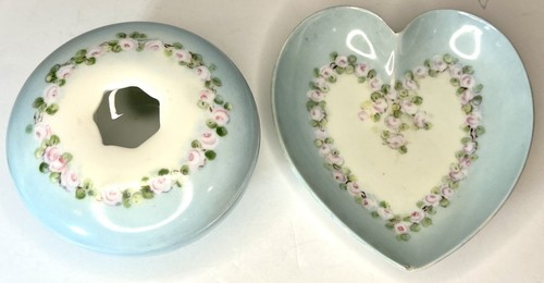 Antique hair receiver heart - hair,