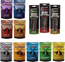 Hunters Beef Snack 12 Pack Combo – 28g Biltong, Jerky, 40g Sticks... 