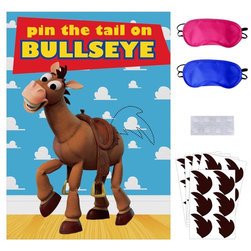 Pin the tail - pin, bullseye