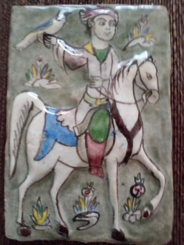 Old persian tile showing - tile,
